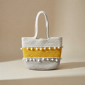 Handcrafted Cotton Rope Tote Bag - Gray