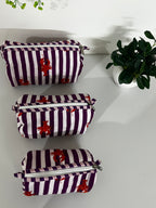 SET OF THREE MULTI PURPOSE TOILETRY BAGS
