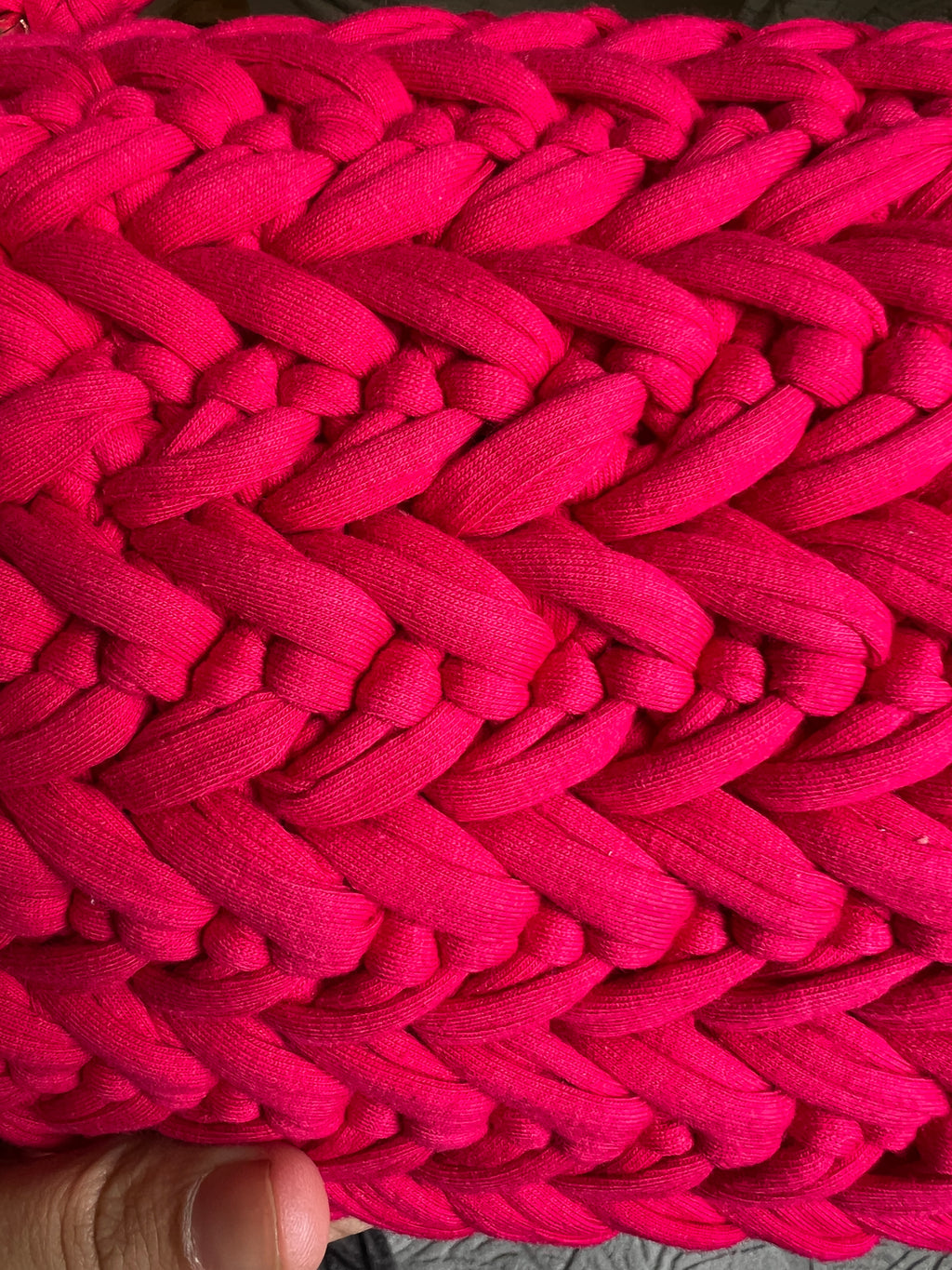 Handcrafted Puff Crochet Handbag - Pink