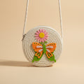 Butterfly Garden Mini Jute Bag