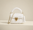 Handcrafted Puff Crochet Handbag - White
