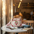 Dream Colors Quilted Cotton Sling Bag - White