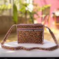 Dream Colors Quilted Cotton Sling Bag - Leopard Print
