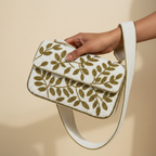 Handcrafted Beaded Bags - Leafy