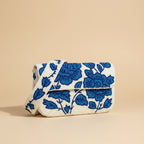 Handcrafted Beaded Bags - Blue Rose