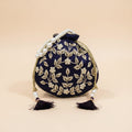 Dream Colors Blue Embroidered Potli Bag